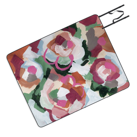 Laura Fedorowicz Poppy Petals Picnic Blanket