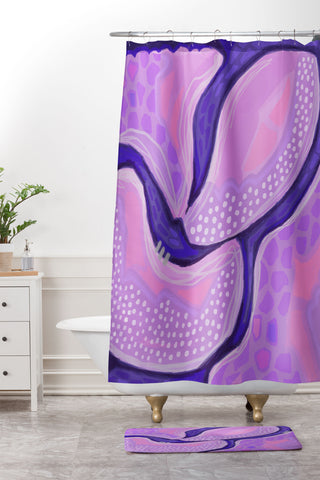 Laura Fedorowicz Posey Shower Curtain And Mat