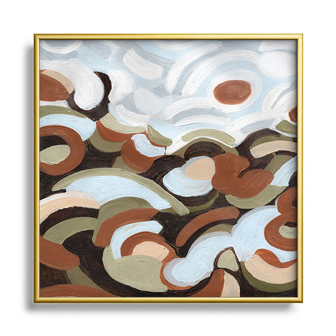 Laura Fedorowicz POV Enjoying the Journey Square Metal Framed Art Print