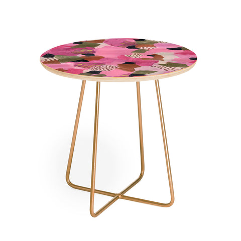 Laura Fedorowicz Pretty in Pink Round Side Table