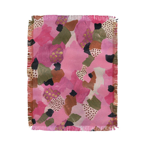 Laura Fedorowicz Pretty in Pink Throw Blanket