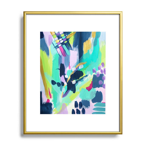 Laura Fedorowicz Puddle Jump Metal Framed Art Print