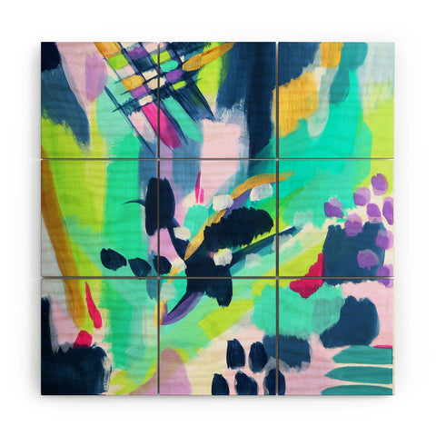 Laura Fedorowicz Puddle Jump Wood Wall Mural