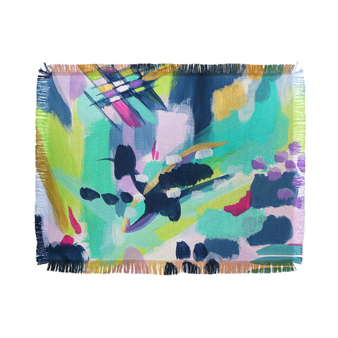Laura Fedorowicz Puddle Jump Throw Blanket