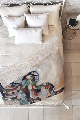 Laura Fedorowicz Ramble On Fleece Throw Blanket