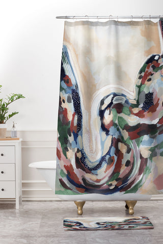 Laura Fedorowicz Ramble On Shower Curtain And Mat