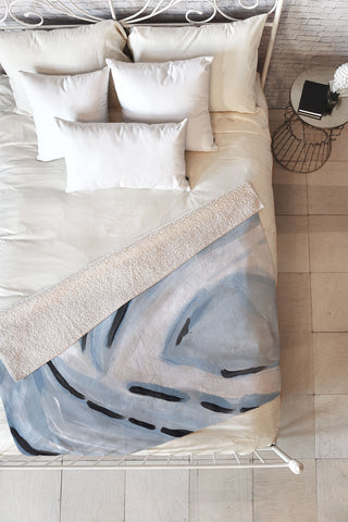 Laura Fedorowicz Rising Fleece Throw Blanket