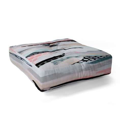 Laura Fedorowicz Rolling Abstract Floor Pillow Square
