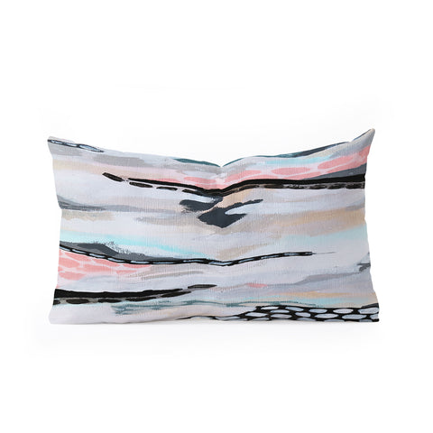 Laura Fedorowicz Rolling Abstract Oblong Throw Pillow