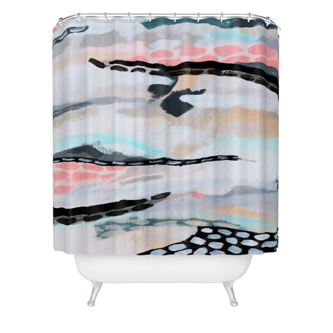 Laura Fedorowicz Rolling Abstract Shower Curtain