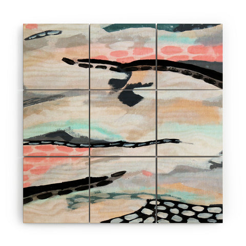 Laura Fedorowicz Rolling Abstract Wood Wall Mural