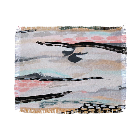 Laura Fedorowicz Rolling Abstract Throw Blanket