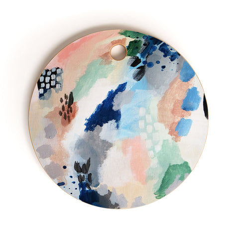 Laura Fedorowicz Seasons Abstract Cutting Board Round