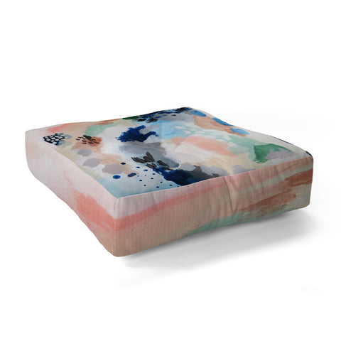 Laura Fedorowicz Seasons Abstract Floor Pillow Square