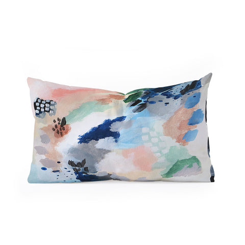 Laura Fedorowicz Seasons Abstract Oblong Throw Pillow