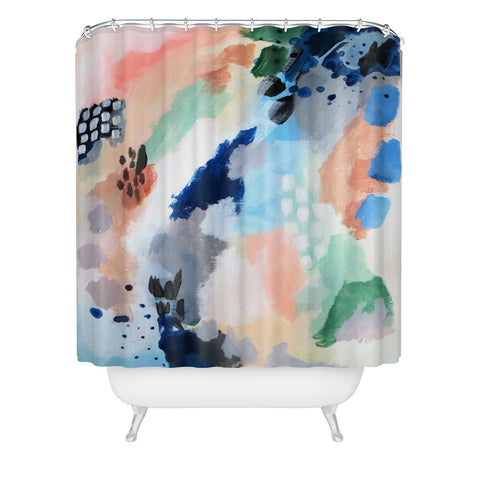 Laura Fedorowicz Seasons Abstract Shower Curtain