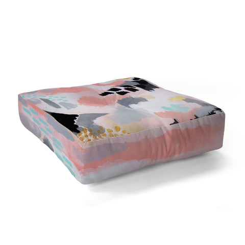 Laura Fedorowicz Serenity Abstract Floor Pillow Square