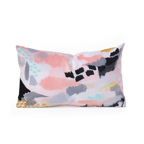 Laura Fedorowicz Serenity Abstract Oblong Throw Pillow