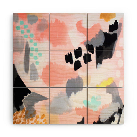 Laura Fedorowicz Serenity Abstract Wood Wall Mural