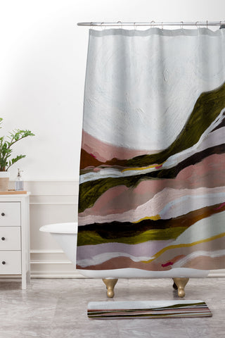 Laura Fedorowicz Shadow to Light Shower Curtain And Mat