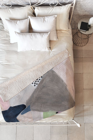 Laura Fedorowicz Shes Always Changing Fleece Throw Blanket