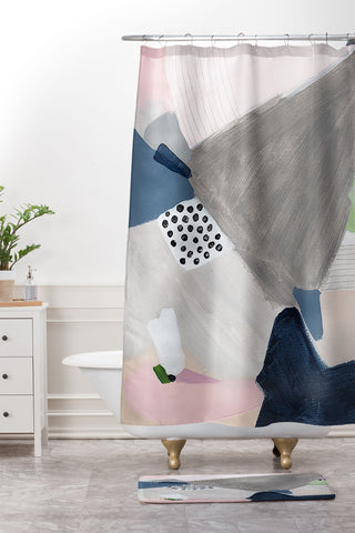 Laura Fedorowicz Shes Always Changing Shower Curtain And Mat