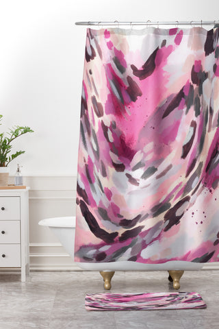 Laura Fedorowicz Soft but Resilient Shower Curtain And Mat