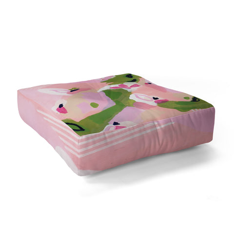 Laura Fedorowicz Spring Fling Abstract Floor Pillow Square