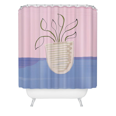 Laura Fedorowicz Sprout Shower Curtain