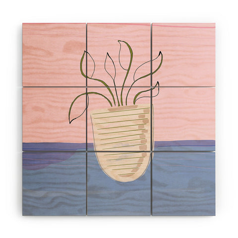 Laura Fedorowicz Sprout Wood Wall Mural