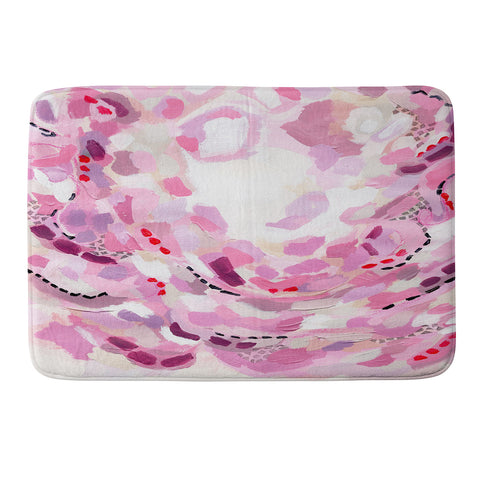 Laura Fedorowicz Stay Abstract Memory Foam Bath Mat