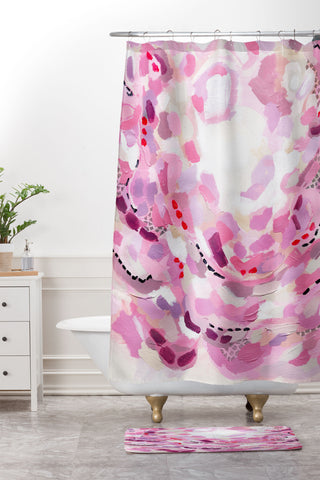 Laura Fedorowicz Stay Abstract Shower Curtain And Mat