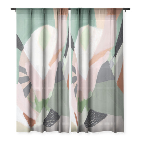 Laura Fedorowicz Stay Grounded Abstract Sheer Non Repeat