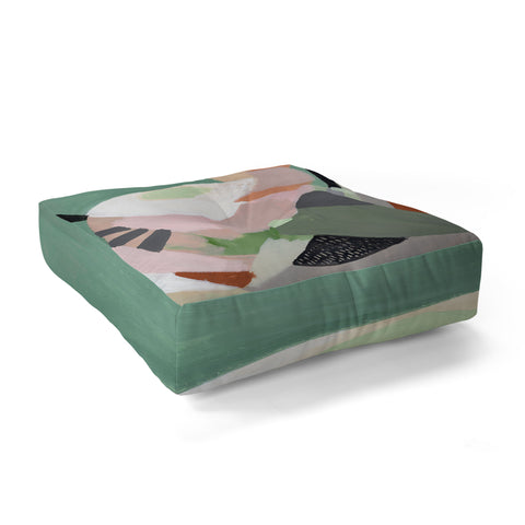 Laura Fedorowicz Stay Grounded Abstract Floor Pillow Square