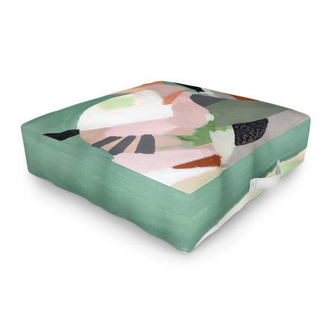Laura Fedorowicz Stay Grounded Abstract Outdoor Floor Cushion