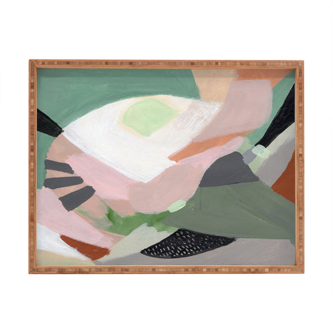Laura Fedorowicz Stay Grounded Abstract Rectangular Tray