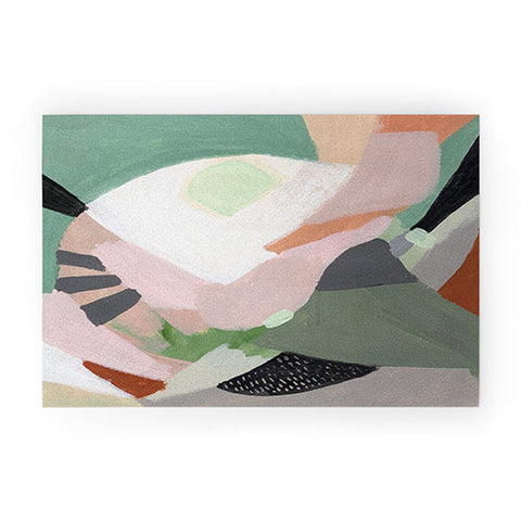 Laura Fedorowicz Stay Grounded Abstract Welcome Mat