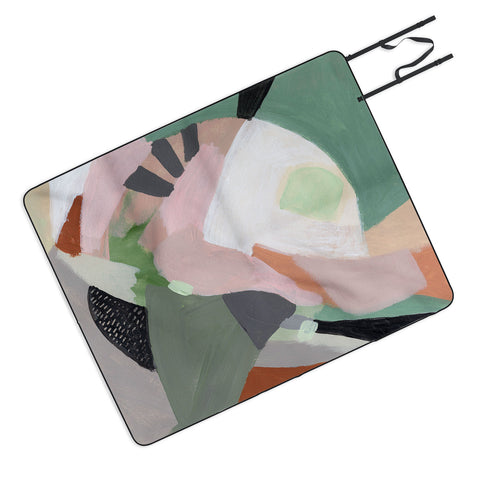 Laura Fedorowicz Stay Grounded Abstract Picnic Blanket