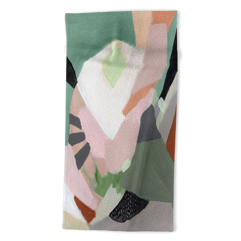 Laura Fedorowicz Stay Grounded Abstract Beach Towel