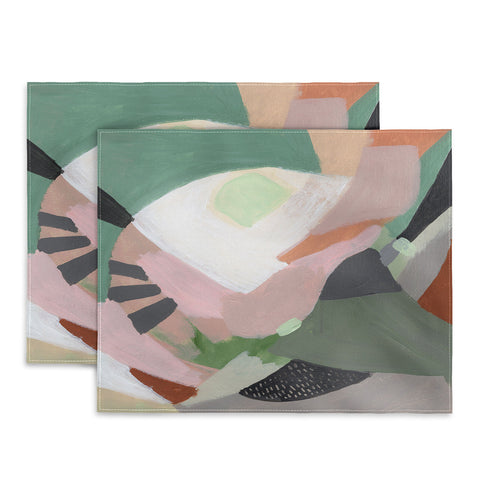 Laura Fedorowicz Stay Grounded Abstract Placemat