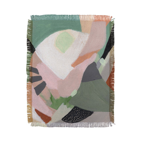 Laura Fedorowicz Stay Grounded Abstract Throw Blanket