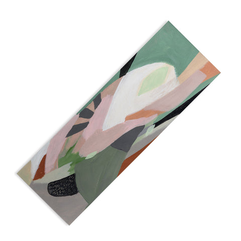 Laura Fedorowicz Stay Grounded Abstract Yoga Mat
