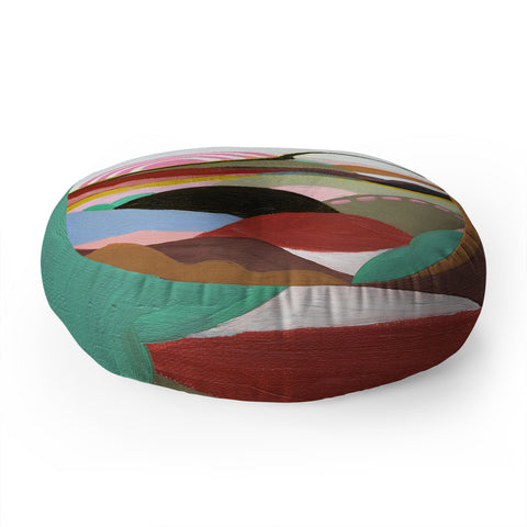 Laura Fedorowicz Steady Wandering Floor Pillow Round