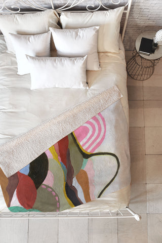 Laura Fedorowicz Steady Wandering Fleece Throw Blanket