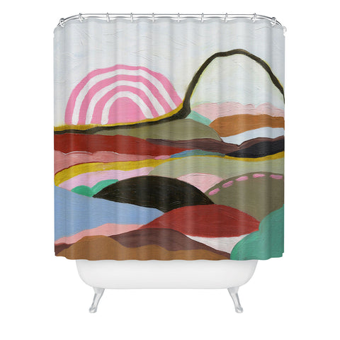 Laura Fedorowicz Steady Wandering Shower Curtain