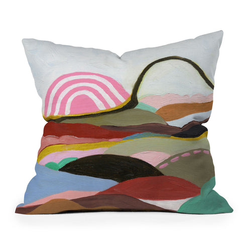 Laura Fedorowicz Steady Wandering Outdoor Throw Pillow
