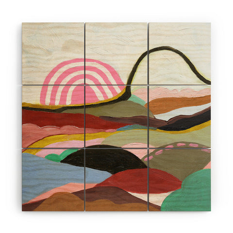 Laura Fedorowicz Steady Wandering Wood Wall Mural