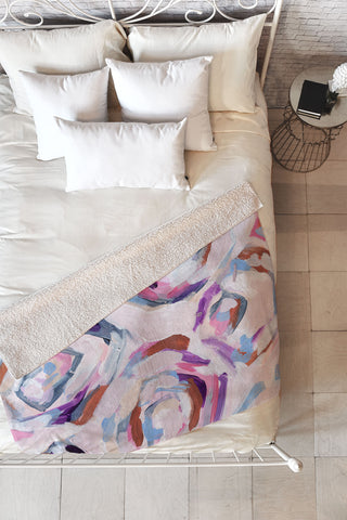 Laura Fedorowicz Sugar and Spice Fleece Throw Blanket