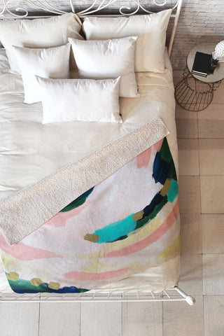 Laura Fedorowicz Summer Sky Fleece Throw Blanket