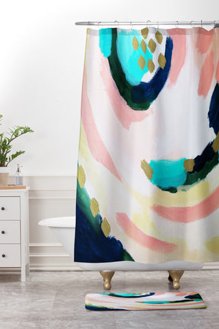 Laura Fedorowicz Summer Sky Shower Curtain And Mat